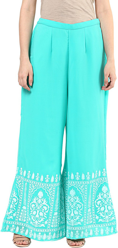 Libas Regular Fit Women Light Blue Trousers