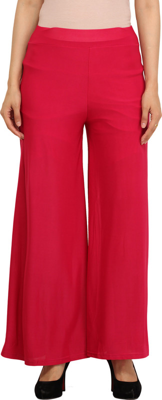 Guru Nanak Fashions Regular Fit Women Red Trousers