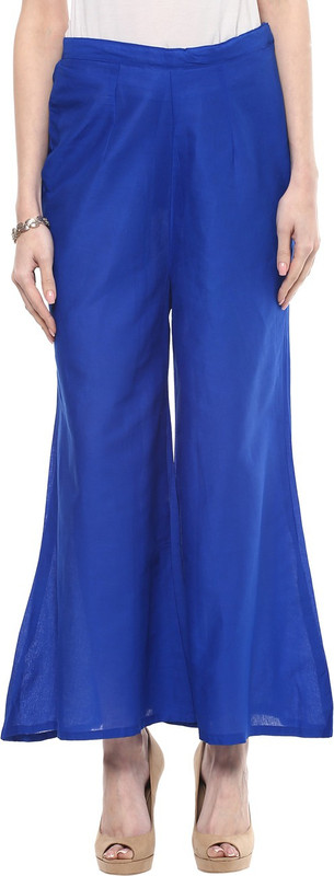 Gerua Regular Fit Women Blue Trousers Gerua Regular Fit Women Blue Trousers