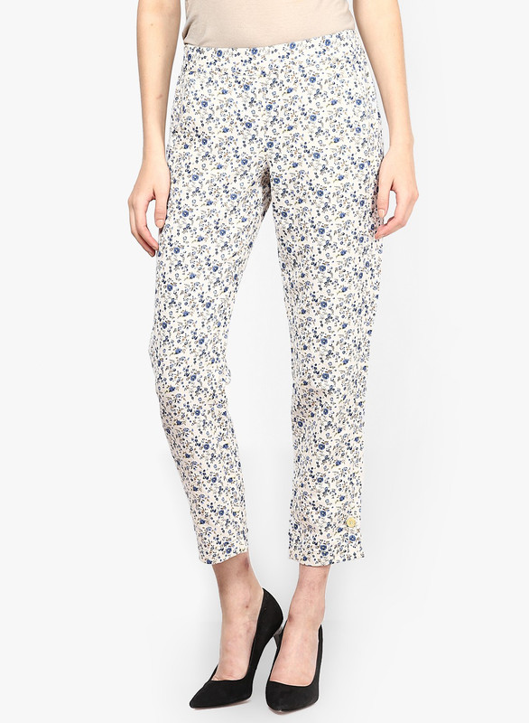 Only Slim Fit Women Multicolor Trousers