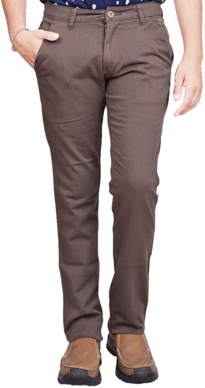 British Terminal Slim Fit Men Grey Trousers