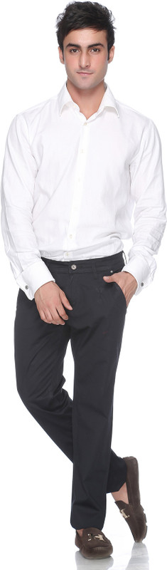 Fever Slim Fit Men Dark Blue Trousers Fever Slim Fit Men Dark Blue Trousers