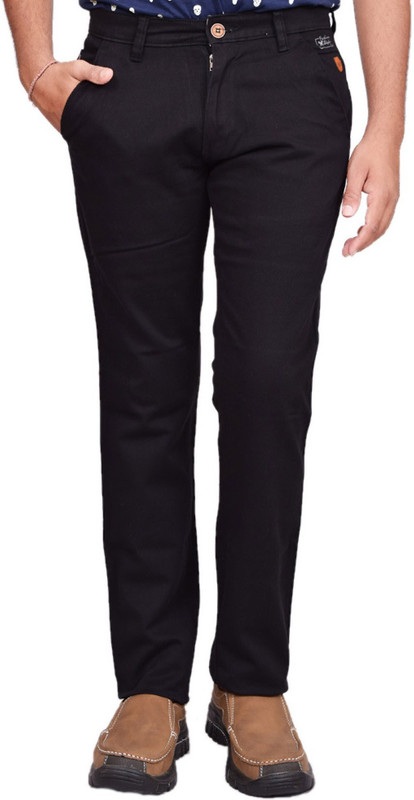 British Terminal Slim Fit Mens Black Trousers RS.2999 (68.00% Off) - Flipkart