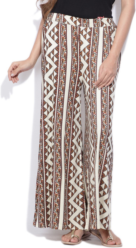 Imara Regular Fit Women Beige, Brown Trousers