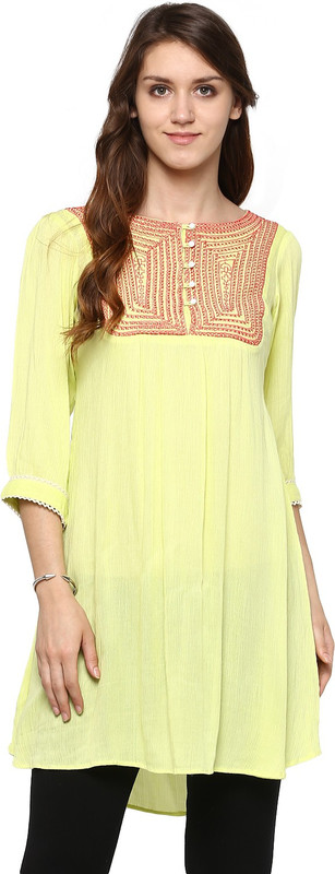 Shakumbhari Solid Women Tunic