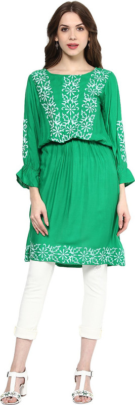 Shakumbhari Floral Print Women Tunic