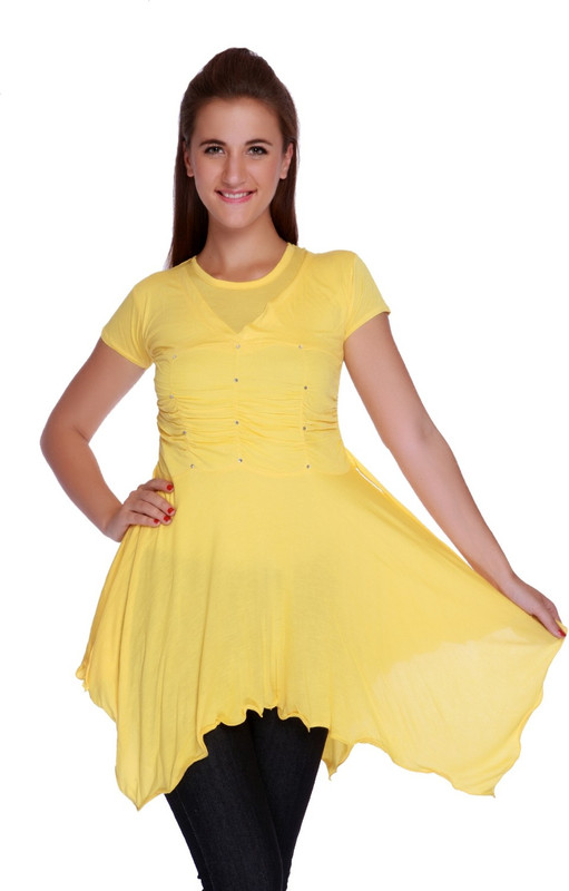 TeeMoods Solid Women Tunic