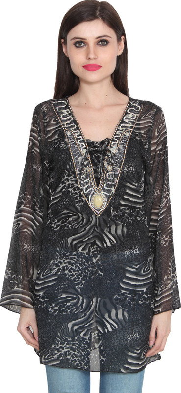 CJ15 Animal Print Women Tunic