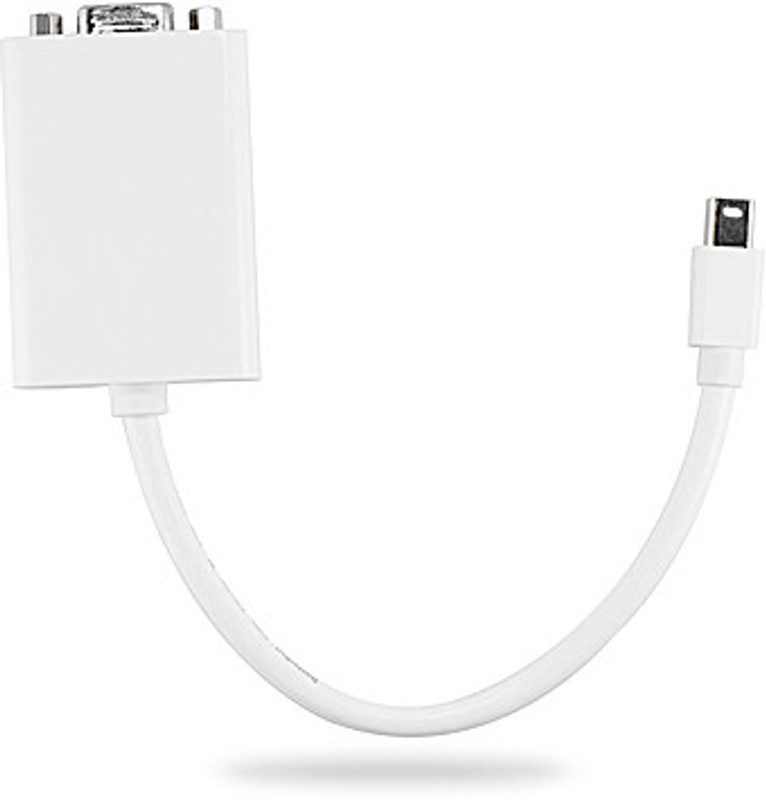 Leoxsys TV-out Cable MDP-VGA Mini Display Port to VGA Cable(White, For MacBook)