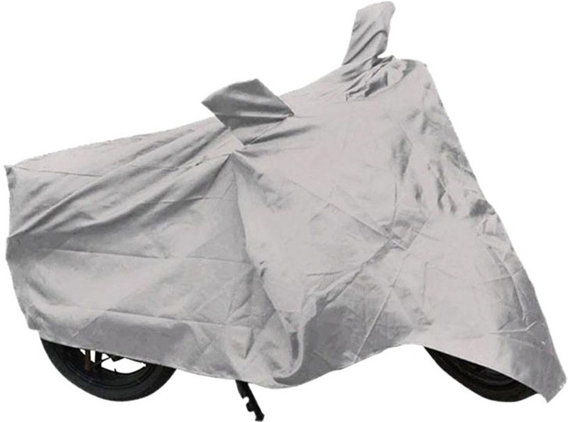 Vedika Collection Two Wheeler Cover for Hero(HF Dawn, Silver)
