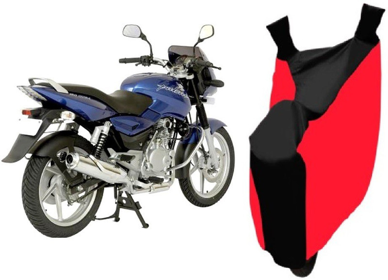 Shengshou Two Wheeler Cover for Bajaj(Pulsar 150 DTS-i, Red, Black)