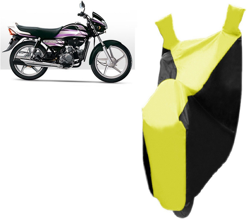 ReeTech Two Wheeler Cover for Hero(HF, Yellow, Black)