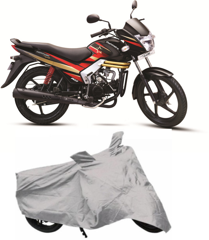 Bristle Two Wheeler Cover for Mahindra(Centuro, Silver)