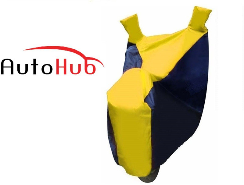 Auto Hub Two Wheeler Cover for Bajaj(Avenger 150 Street, Black, Yellow)