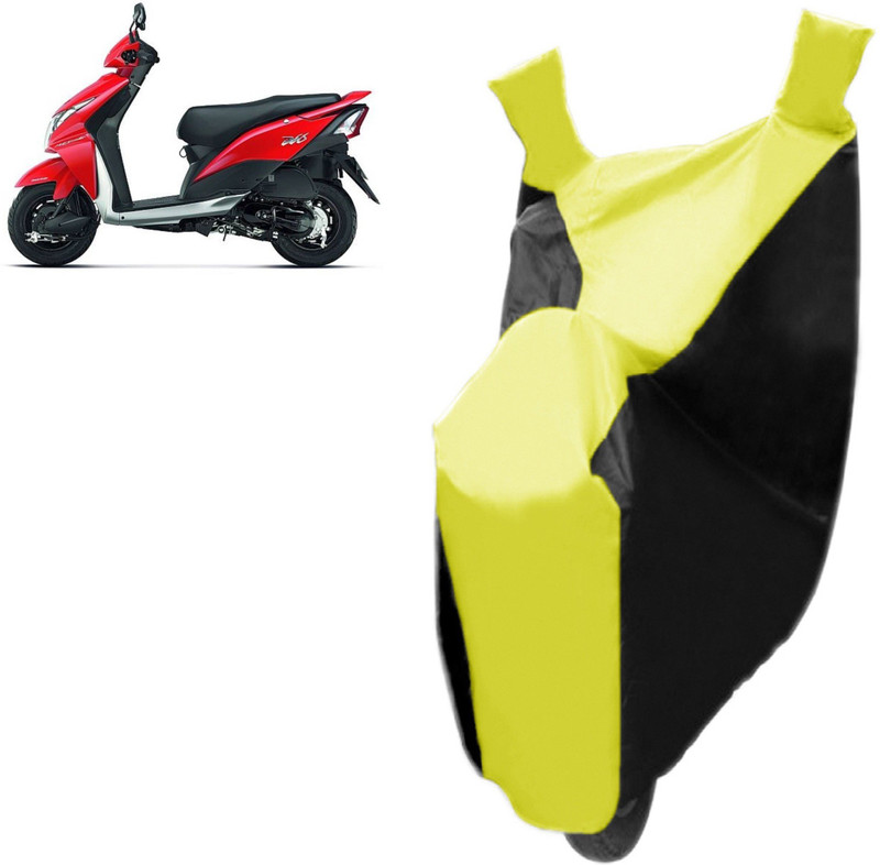 Creeper Two Wheeler Cover for Honda(Dio, Yellow, Black)