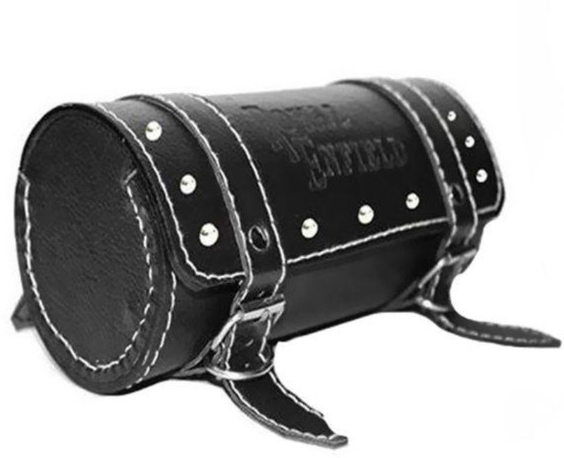 MR Trading One-side Black Leatherette Motorbike Saddlebag(12 L)
