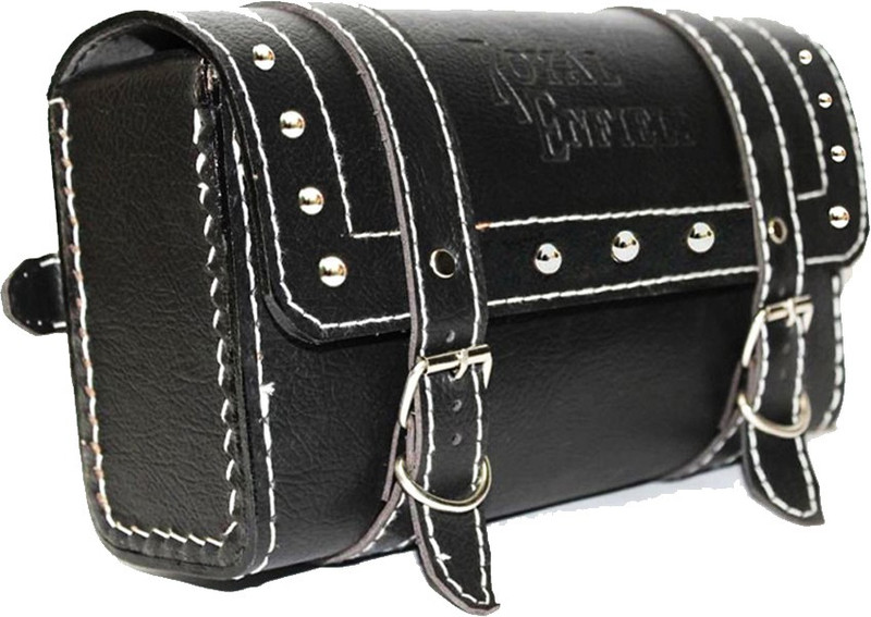 Capeshoppers sb002730 One-side Black Leatherette Motorbike Saddlebag(2.5 L)