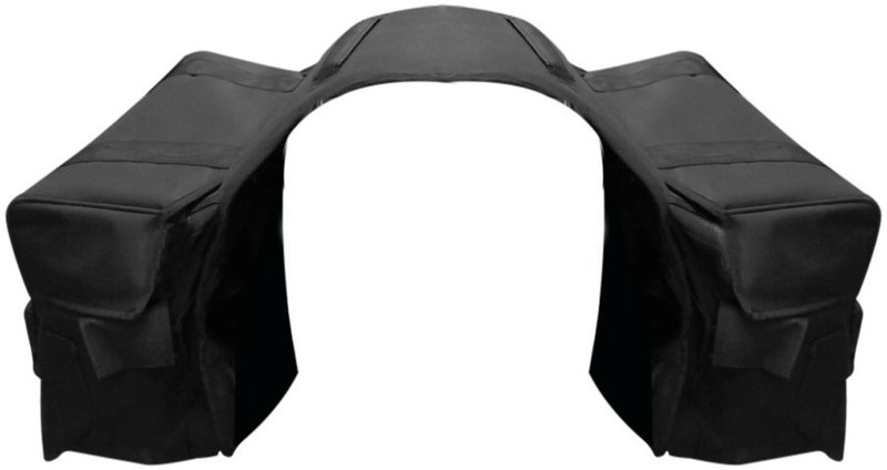 Speedwav One-side Black Fabric Motorbike Saddlebag(30 L)