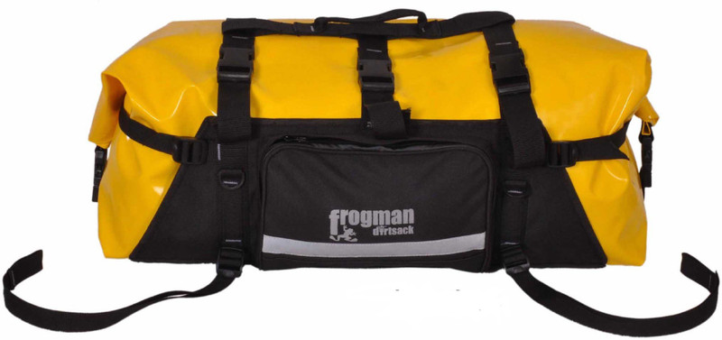 Dirtsack One-side Yellow Fabric Motorbike Saddlebag(50 L)