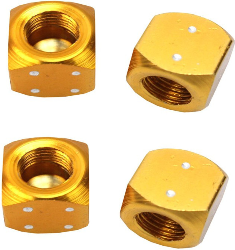 Futaba Gold Plated Tyre Valve Cap for Car(Square)