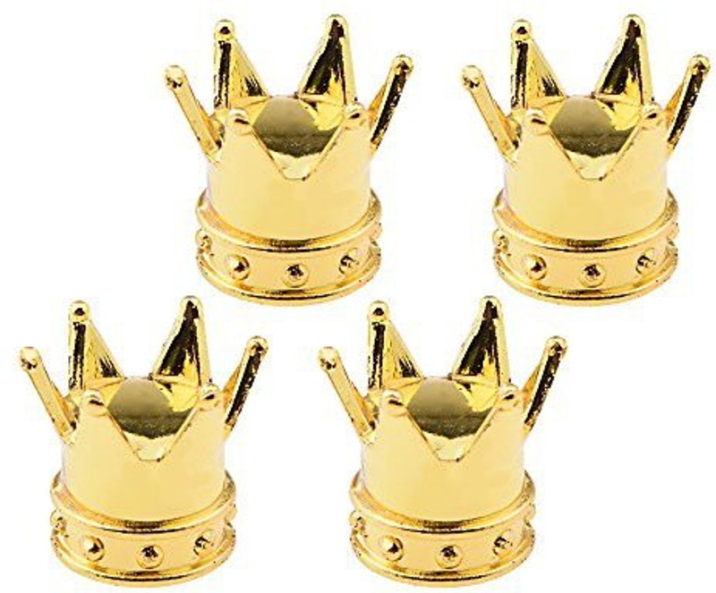 Futaba Copper Tyre Valve Cap for Car, Bike(Crown)