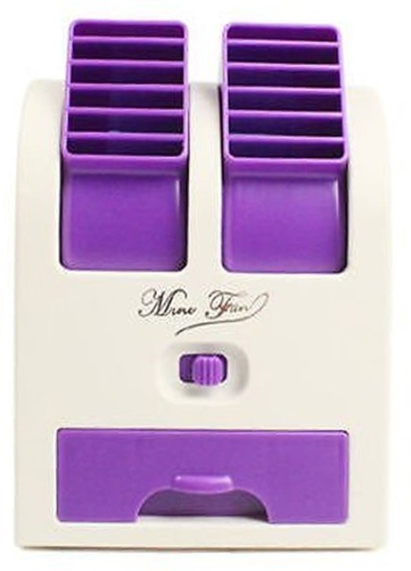 Octain Dual bladeless mini cooler Easy chargeable OTN 032 USB Fan(White, Purple) RS.505 (49.00% Off) - Flipkart