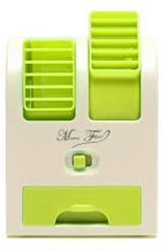 Octain Dual bladeless mini cooler Easy chargeable OTN 032 USB Fan(White, Green) RS.403 (59.00% Off) - Flipkart