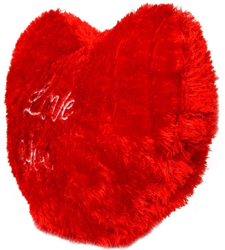 Deals India Valentine Jumbo Red Heart Cushions - 18 inch(Red)