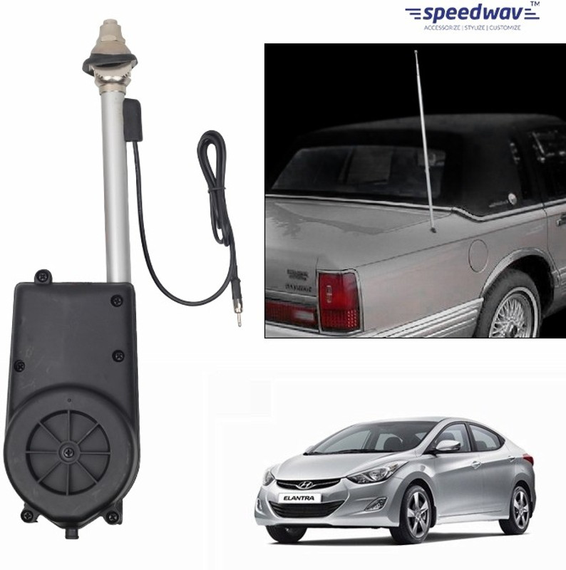 Speedwav Automatic Rollup FM/AM -Hyundai Elantra Fluidic Whip Vehicle Antenna