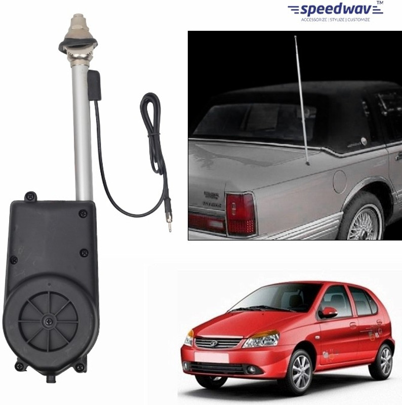 Speedwav Automatic Rollup FM/AM -Tata Indica Ev2 Whip Vehicle Antenna