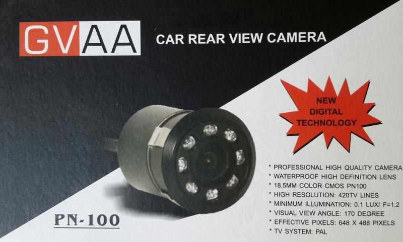 GVAA PN-100 LED Light Camera PN-100 Vehicle Camera System
