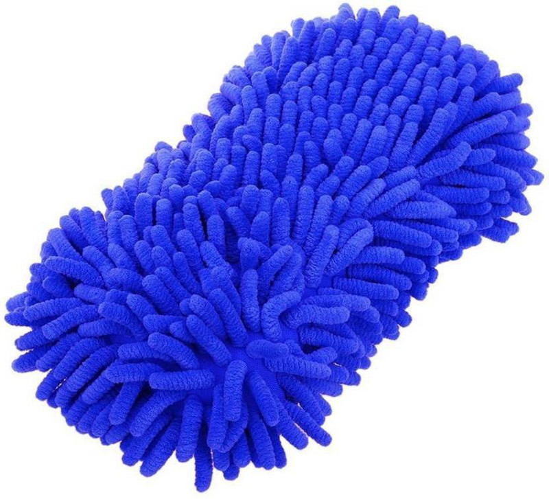 Samrah Microfiber Washing Cleaning Gloves Sponge Mitt Sponge(Pack of 1)