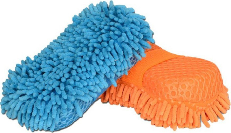 Truelinks Microfibre Glove Sponge Mitt Sponge(Pack of 2)