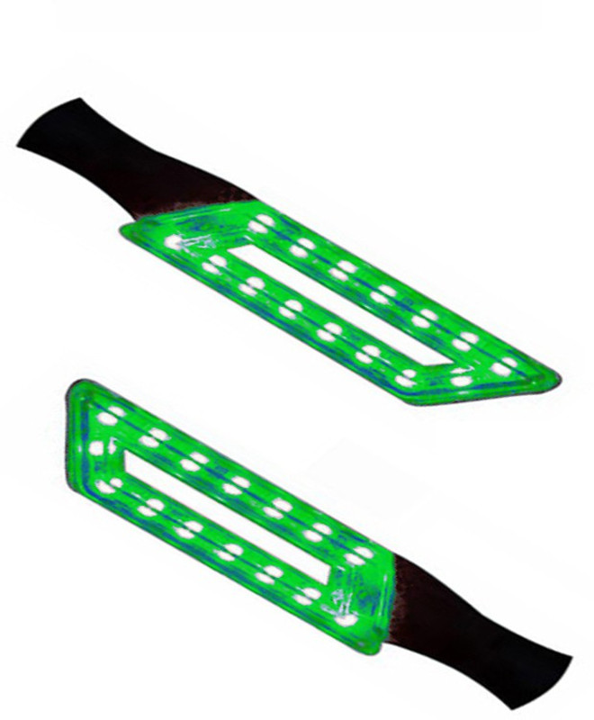 Capeshoppers Front, Rear LED Indicator Light for TVS Universal For Bike(Green) Capeshoppers Front, Rear LED Indicator Light for TVS Universal For Bike(Green)