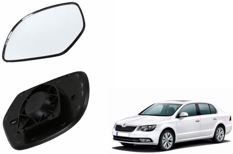 Speedwav Manual Rear View Mirror For Skoda Superb(Right)