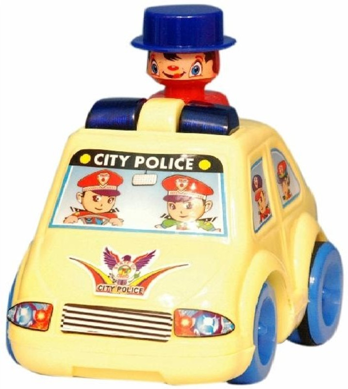Homeshopeez Push N Go Police Car(Multicolor)