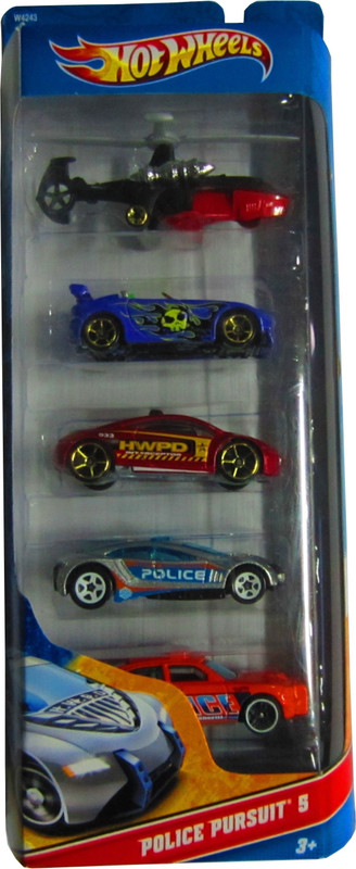 Hot Wheels Police Pursuit Set of Five