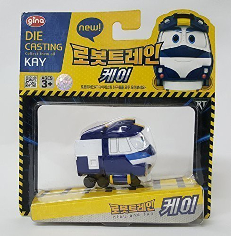 eileen [Robot Train] Korean Tv Animation Diecasting Mini Robot Train Characters Toy For Kids Child " Kay "(Multicolor)