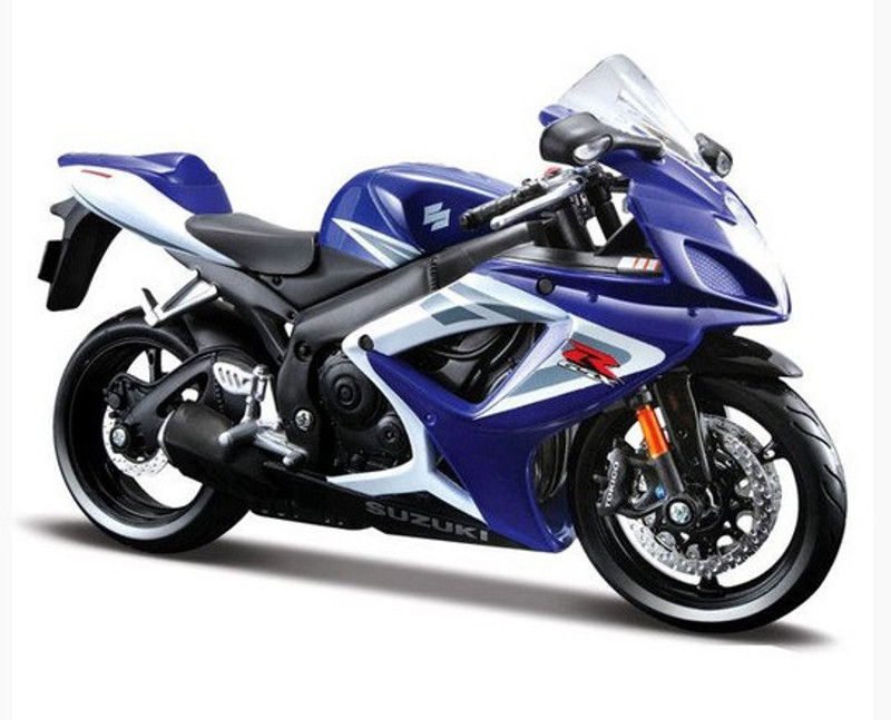 Maisto Suzuki GSX -R750 Diecast Bike(Blue, White, Pack of: 1)