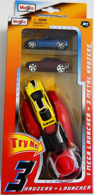 Maisto Tripal Car Launcher Set - Asort 4(Multicolor, Pack of: 4)