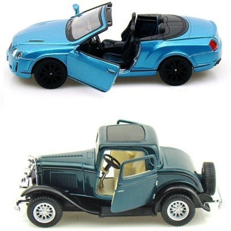 Mayatra's Kinsmart Bentley COnvertible and Ford 1932 Coupe(Multicolor)