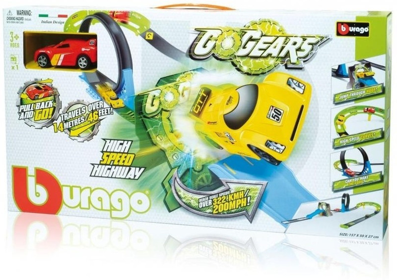 Bburago GoGears High Speed Highway Playset(Multicolor)