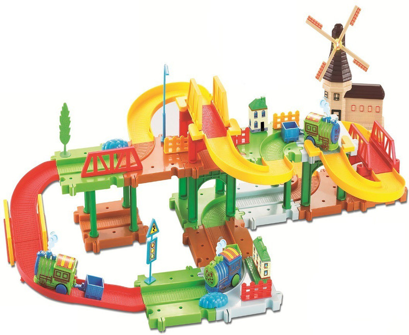 Saffire Mega Windmill 24 Train Set with Music and Lights(Multicolour)