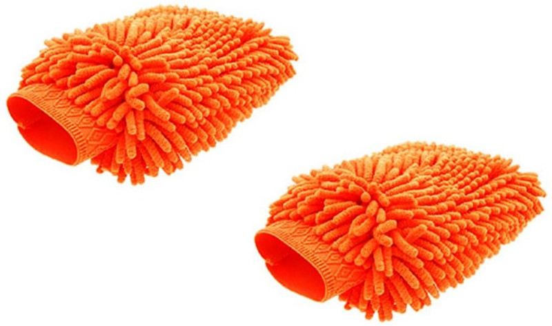 ManeKo Microfiber Vehicle Washing Hand Glove(Pack Of 2)