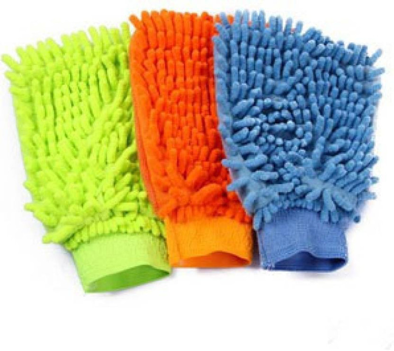 RWT Microfiber Vehicle Washing  Hand Glove(Pack Of 3)
