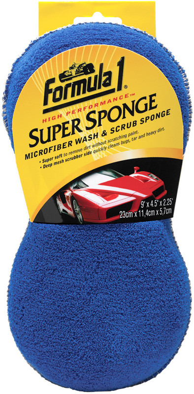 Formula1 Microfiber Vehicle Washing Sponge(Pack Of 1)