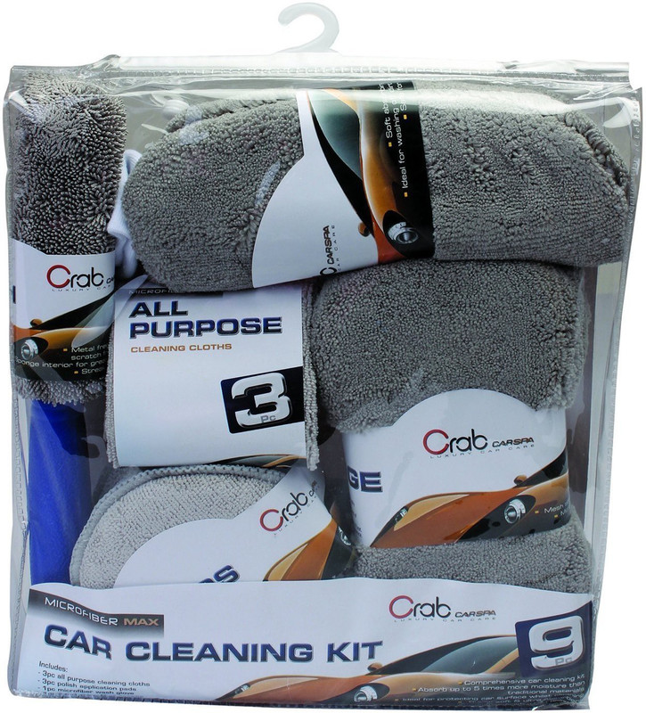 Crab Microfiber Vehicle Washing Sponge(Pack Of 9)