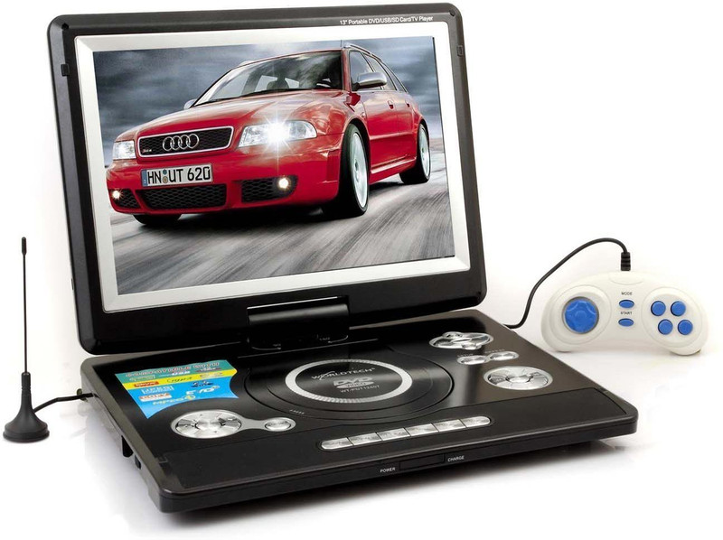 Portable Dvd 7.8 9.8 inch DVD Player(Portable 9.8 Inch Dvd Player Black/Red) RS.7995 (44.00% Off) - Flipkart