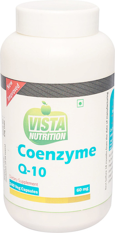Vista Nutrition Coenzyme Q-10(240 No) RS.3108 (33.00% Off) - Flipkart