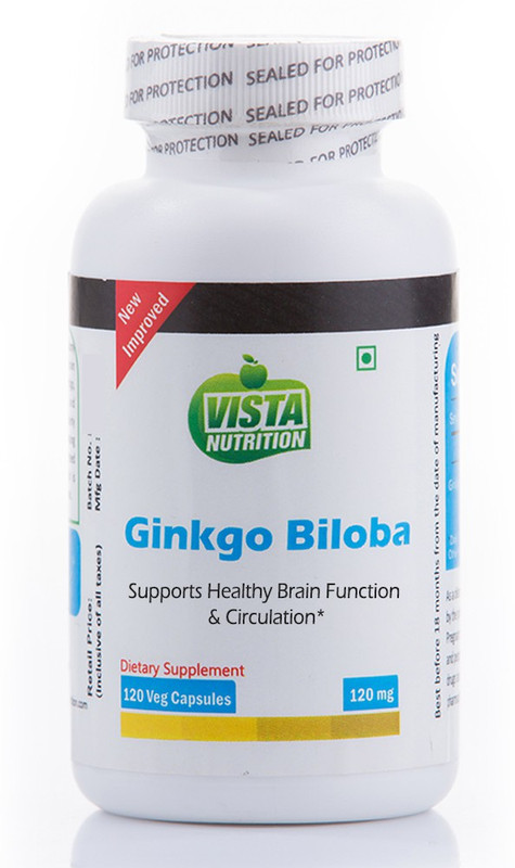 Vista Nutrition Ginkgo Biloba 120mg(120 No)